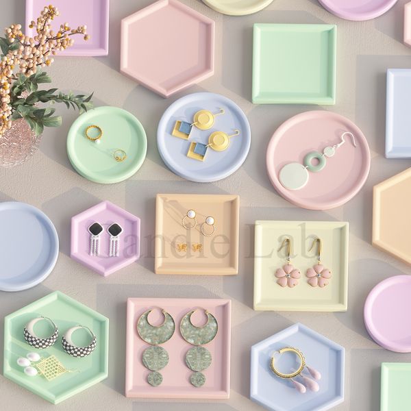 Силиконовая форма для подставки "Modern Hexagon" (для гипса и эпоксидной смолы) mold_hexagon_tray_S фото