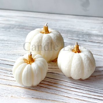 Силиконовая форма для свечей, мыла и мелтсов "Тыковка" candle_mold_pumpkin_s фото