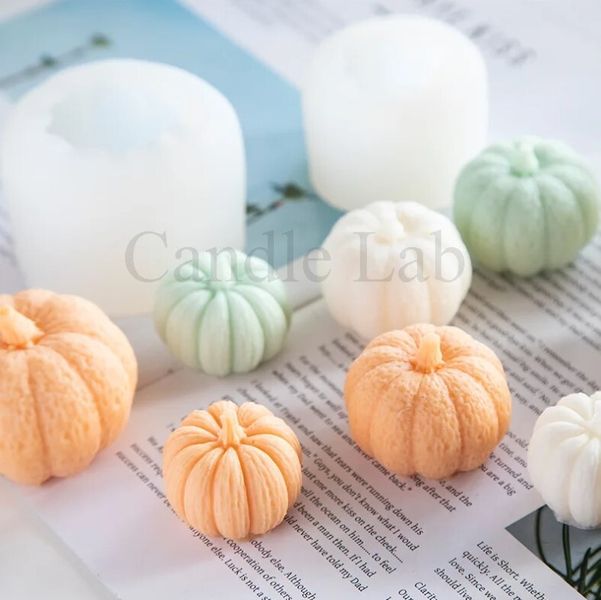 Силіконова форма для свічок, мила та мелтсів "Гарбузик" candle_mold_pumpkin_s фото