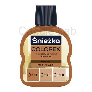 Пігмент для гіпсу Sniezka Colorex 74, коричневий, 100мл Sniezka-74 фото