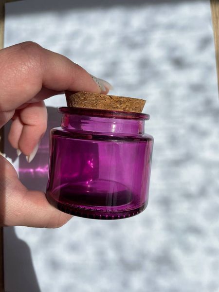 Скляна баночка з корковою кришкою "Лондон", 90мл, фіолетовий London-90-purple фото