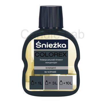 Пігмент для гіпсу Sniezka Colorex 90, чорний, 100мл Sniezka-90 фото