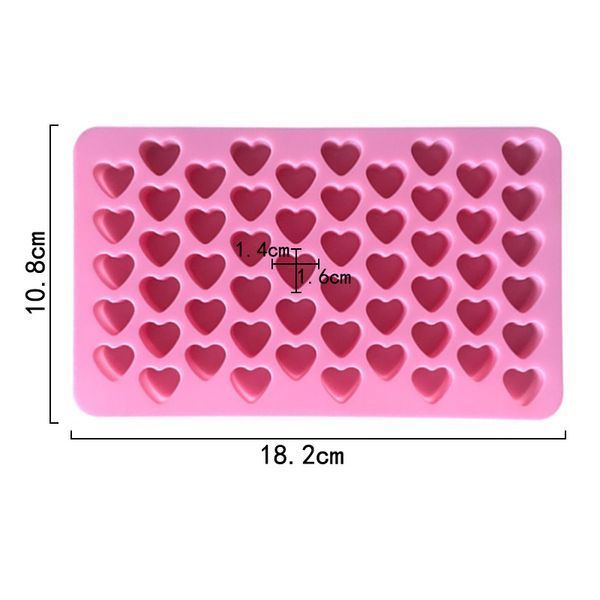 Силиконовая форма для свечного декора и мелтсов "Мини сердечки" melts-mold-mini-hearts фото