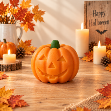 Силіконова форма для свічки "Геловінський гарбуз" candle-halloween-pumpkin фото