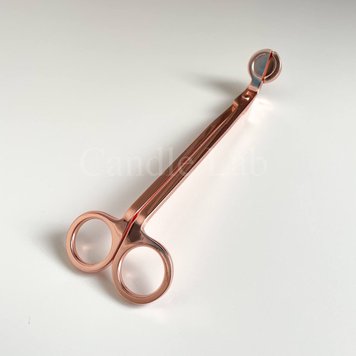 Триммер (ножницы) для подрезки фитиля свечи, розовое золото candle-scissors-rose-gold фото