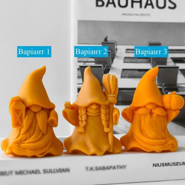 Силіконова форма для свічок та мила "Осінні гноми" mold-autumn-gnome-1 фото