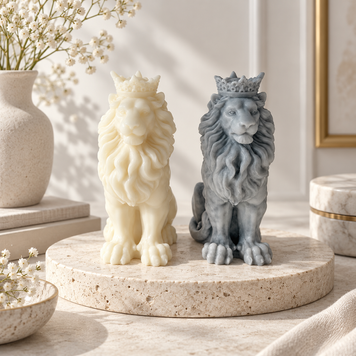 Силиконовая форма для свечи "Король Лев" mold-king-lion фото