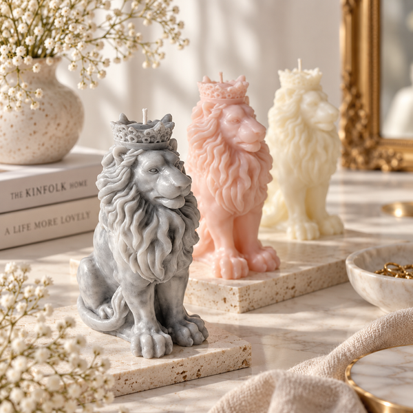 Силиконовая форма для свечи "Король Лев" mold-king-lion фото