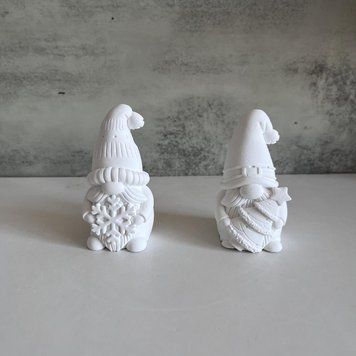 Силіконова форма для свічки "Різдвяні гноми" candle-snowflake-gnome фото