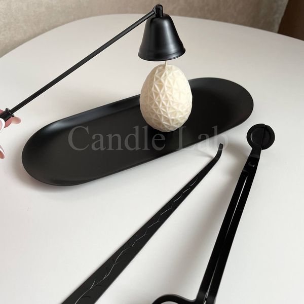 Снуффер (гасник) для ґноту свічки, чорний candle-snuffer-black фото