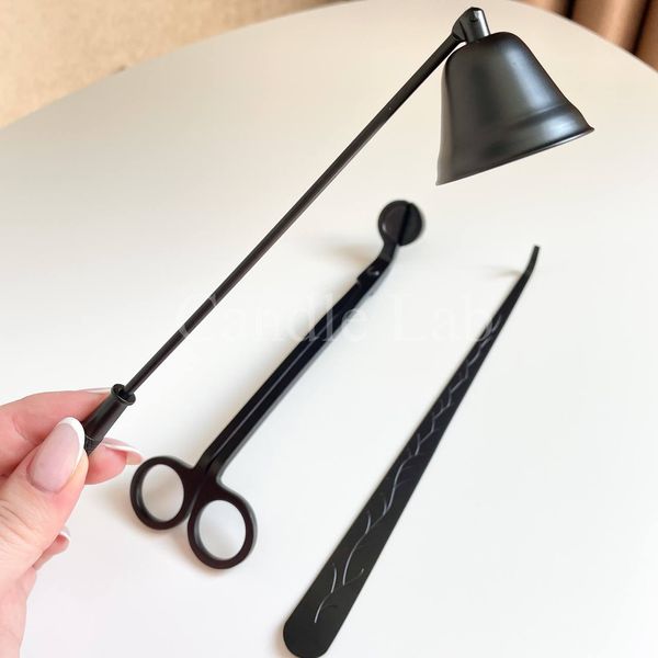 Снуффер (гасник) для ґноту свічки, чорний candle-snuffer-black фото