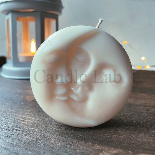 Силиконовая форма для свечей и мыла "Солнце и Месяц" candle_mold_sunmoon_1 фото