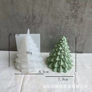 Силіконова форма для свічки "Ялинка" candle-christmas-tree фото