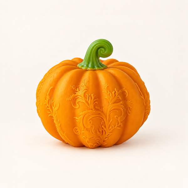 Силиконовая форма для свечи "Ажурная тыква" mold-azur-pumpkin фото
