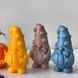 Силіконова форма для свічки "Гном з гарбузом" mold-gnome-pumpkin фото 2