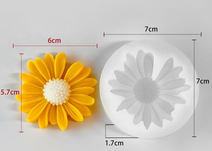 Силиконовая форма для аромасаше "Ромашка" sachet_daisy фото