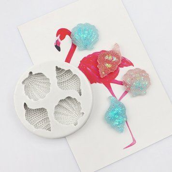 Силиконовая форма для свечного декора и мелтсов "Ракушки" melts-mold-shells фото