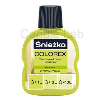Пігмент для гіпсу Sniezka Colorex 40, світло-зелений, 100мл Sniezka-40 фото
