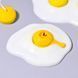 Набор силиконовых форм для подставки и свечи "Яичница" mold-eggshell-set фото 2