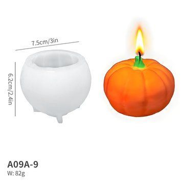Силіконова форма для свічки "Гарбуз" candle-pumpkin фото