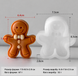 Силиконовая форма для свечи "Пряничный человечек" mold-gingerbread фото 2