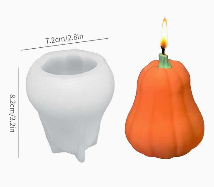 Силіконова форма для свічки "Мускатний гарбуз" mold-muskat-pumpkin фото