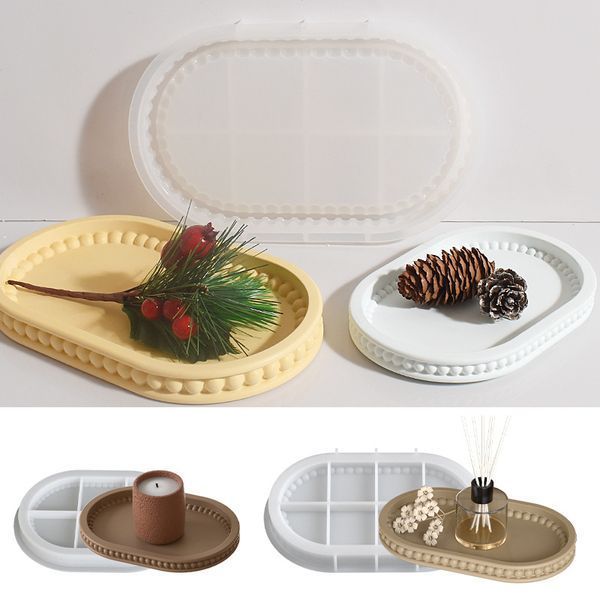 Силиконовая форма для подставки "Pearl"(для гипса и эпоксидной смолы) mold_little_pearl_tray фото