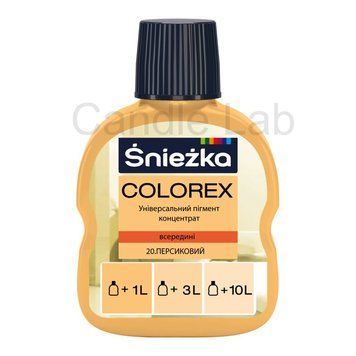 Пігмент для гіпсу Sniezka Colorex 20, персиковий, 100мл Sniezka-20 фото
