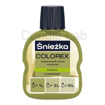 Пігмент для гіпсу Sniezka Colorex 72, оливковий, 100мл Sniezka-72 фото