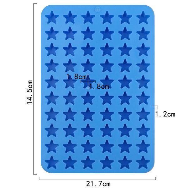 Силіконова форма для свічкового декору та мелтсів "Міні зірки" melts-mold-mini-stars фото