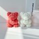 Силиконовая форма для свечей и мыла "Цветочный мишка" mold_flower_bear_s фото 1