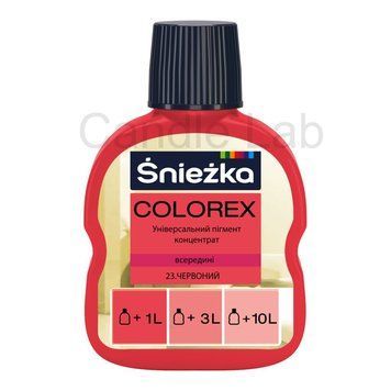 Пігмент для гіпсу Sniezka Colorex 23, червоний, 100мл Sniezka-23 фото