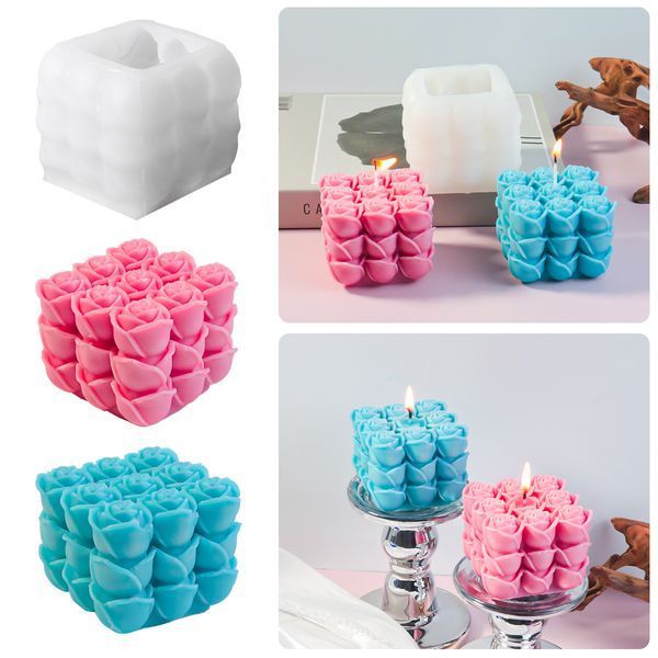 Силиконовая форма для свечей и мыла "Bubble Flowers" mold_flower_bubble фото