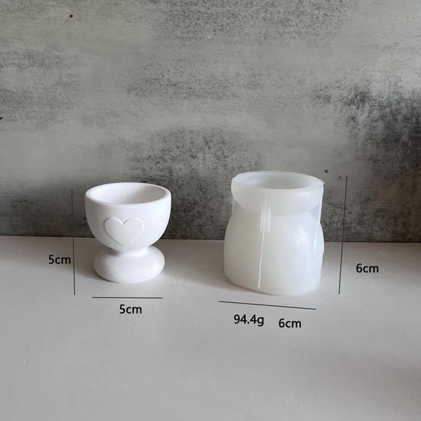 Силиконовая форма для подставки для яиц (для гипса и эпоксидной смолы) mold_tray_for_egg_heart фото