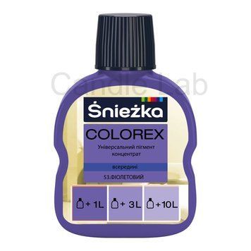 Пігмент для гіпсу Sniezka Colorex 53, фіолетовий, 100мл Sniezka-53 фото