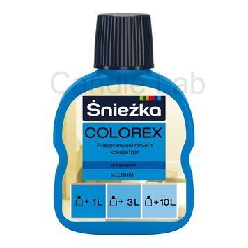 Пігмент для гіпсу Sniezka Colorex 52, синій, 100мл Sniezka-52 фото