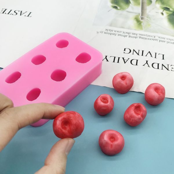 Силиконовая форма для свечного декора и мелтсов "Вишня" melts-mold-cherry фото