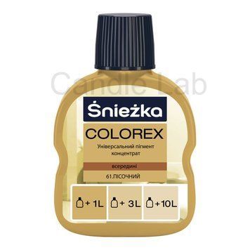 Пігмент для гіпсу Sniezka Colorex 61, пісочний, 100мл Sniezka-61 фото
