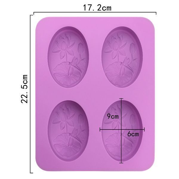 Силіконова форма для мила "Лотос та бабка" soap-mold-lotus1 фото